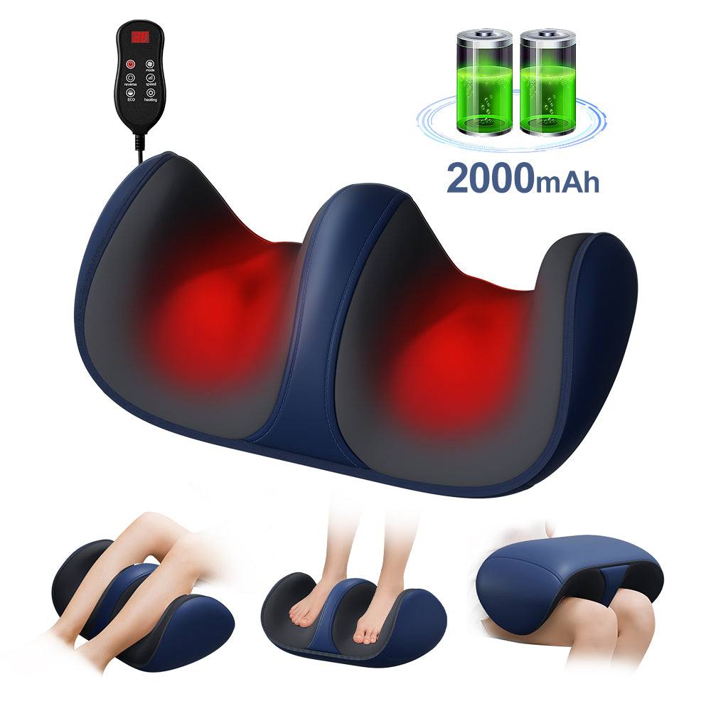 Shiatsu Foot Massager with heat and deep kneading for feet, calves, and arms pain relief
