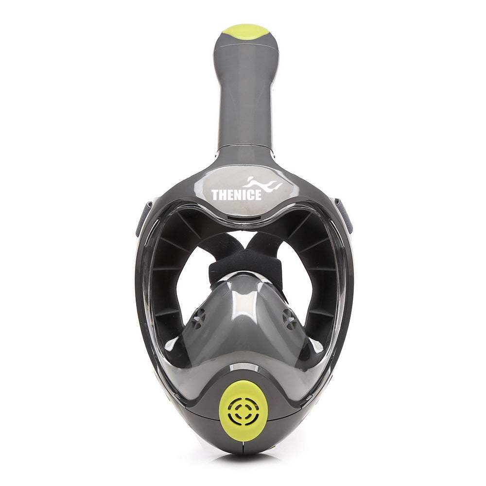 Thenice Diving Mask panoramic anti-fog tempered glass snorkel and diving mask with anti-leak silicone skirt