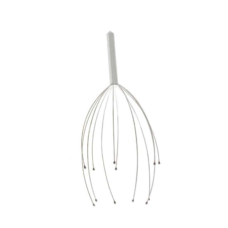 Octopus pointed head massager with multi-claw design for scalp stress and tension relief
