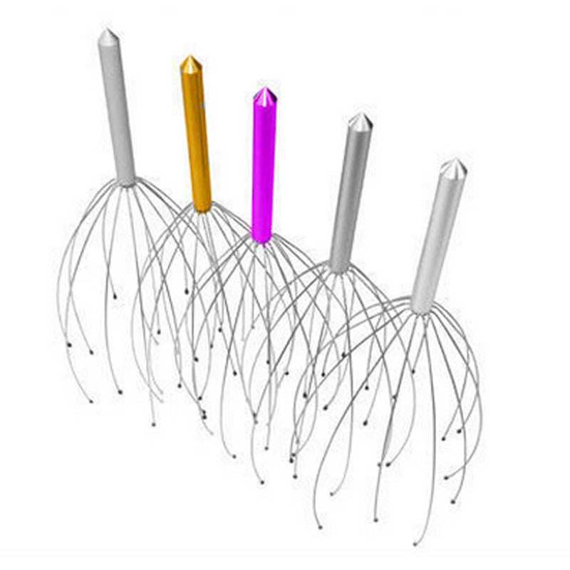 Octopus pointed head massager with multi-claw design for scalp stress relief and tension relaxation
