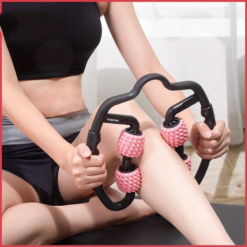 High-density foam roller muscle relaxer for deep tissue massage and pain relief