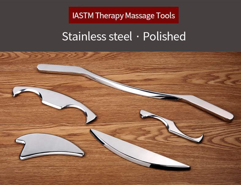 IASTM Therapy Massage Tools stainless steel deep tissue fascia recovery guasha set for muscle massage