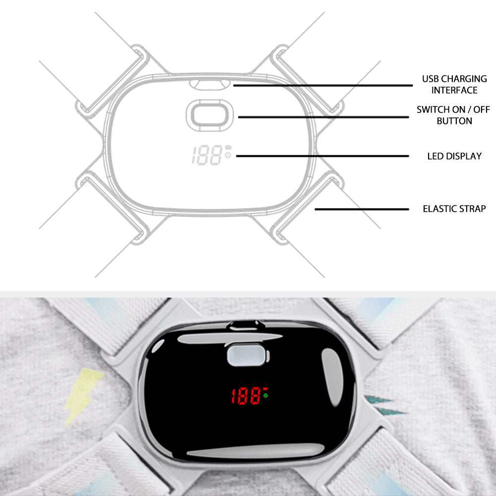 LCD Display Posture Corrector with smart shoulder support and real-time posture tracking screen