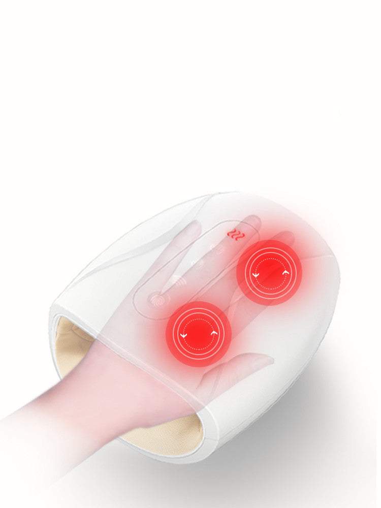 Electric hand massager with air compression and heat therapy for hand pain relief and improved circulation
