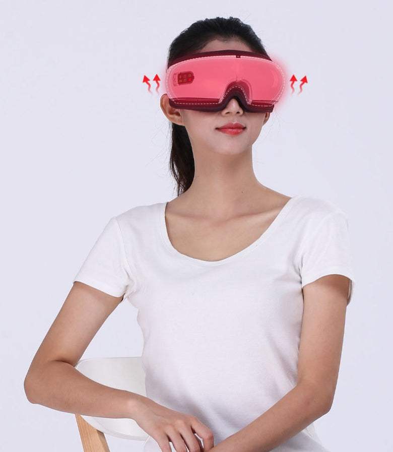 Smart Eye Massager with heat compress, air pressure, and vibration therapy for eye strain relief