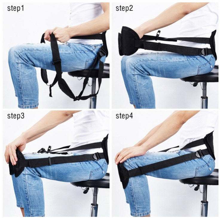 Portable Back Support Belt correcting posture and relieving lower back pain for daily use