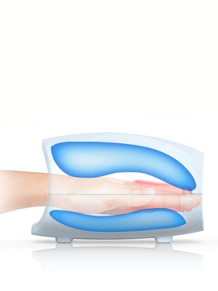 Electric hand massager providing air compression and heat therapy for arthritis relief and improved hand circulation