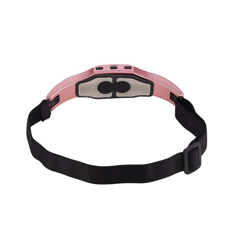 Wireless brain head massager helmet with low frequency pulse therapy for stress relief and better sleep