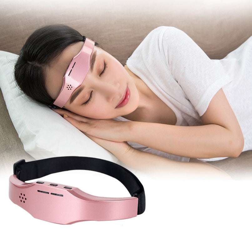 Wireless brain massage helmet for stress relief and better sleep with low frequency pulse therapy