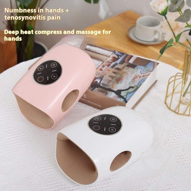 Multifunctional electric airbag finger massager providing hand and joint relief with air compression and heat therapy for electric hand massage