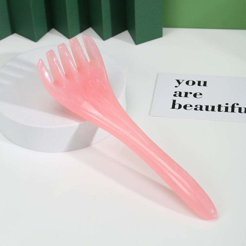 Resin Five Claw Head Massager natural resin scalp tool for relaxation and tension relief