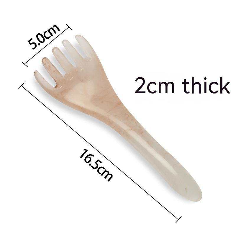Resin Five Claw Head Massager natural resin scalp massage tool for tension relief and relaxation