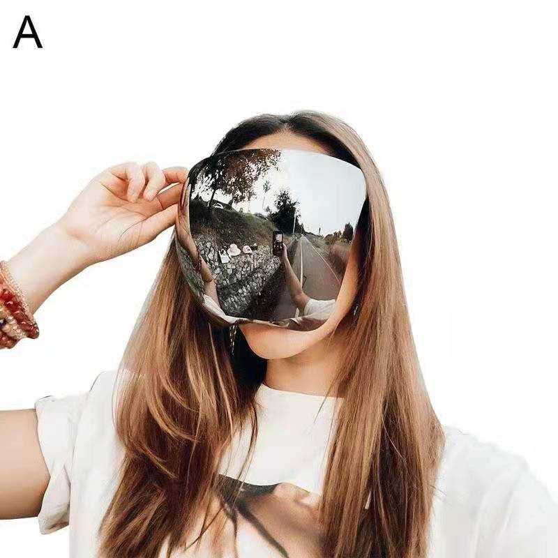 Clear anti-fog full-face protective Color Space Mask for spray tanning and skincare treatments