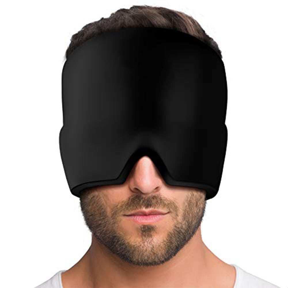 Migraine Relief Hat with 360° cold compression therapy for headache and eye relief