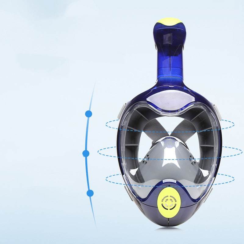 Thenice Diving Mask panoramic anti-fog tempered glass swim mask with silicone skirt for snorkeling and scuba diving