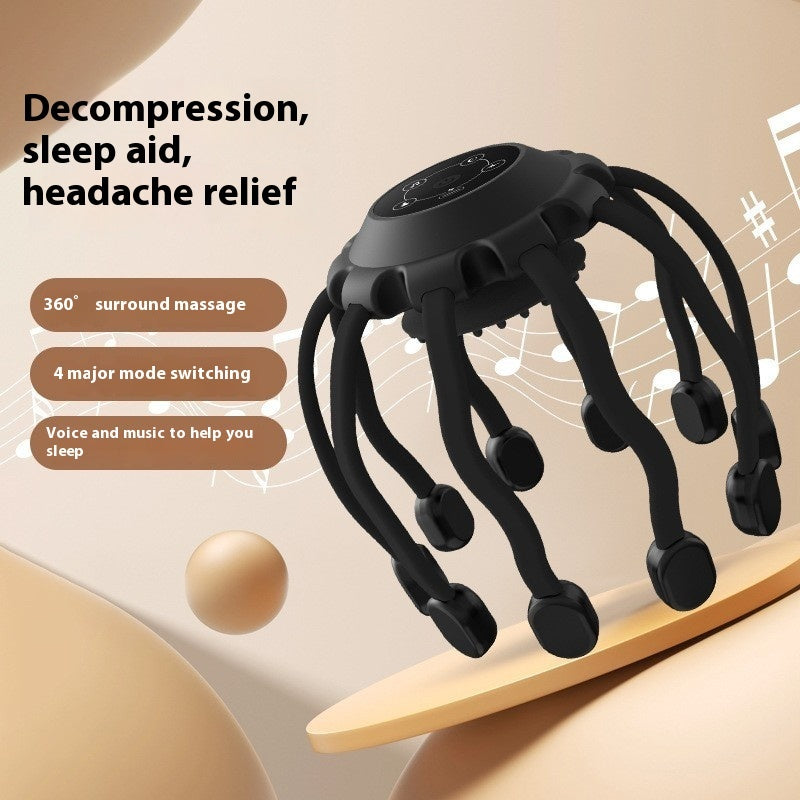 Vibrating Scalp Head Massager – Deep Relaxation Device