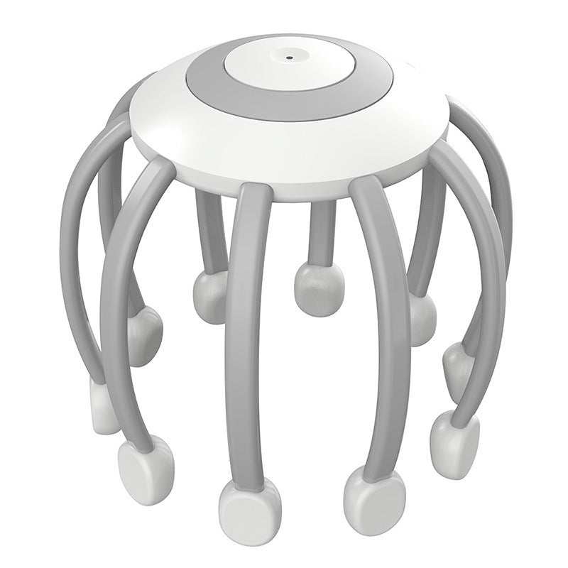 Rechargeable EMS micro current head massager for male and female scalp relaxation and tension relief