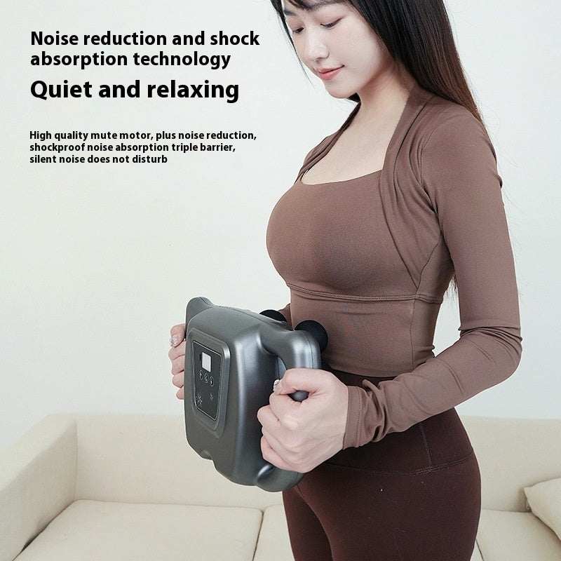 Multi-head Massage Gun with 8 or 16 heads, LED screen, quiet motor, and up to 4-hour battery for full body deep tissue massage