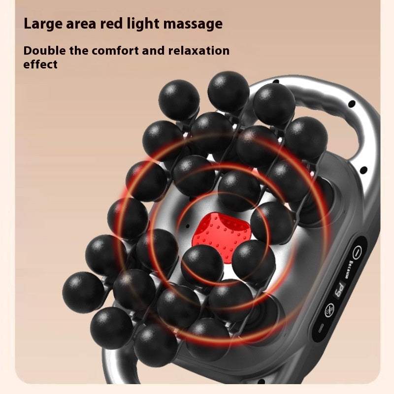 Massage gun with 24 interchangeable heads for deep tissue muscle relaxation and recovery