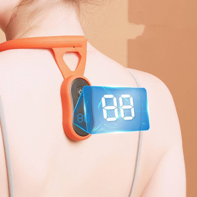 Smart posture corrector neckband with vibration reminder for cervical spine alignment in men and women