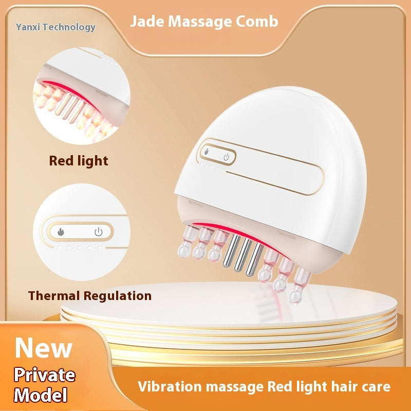 Electric vibrating scalp massage comb for hair growth and dandruff relief