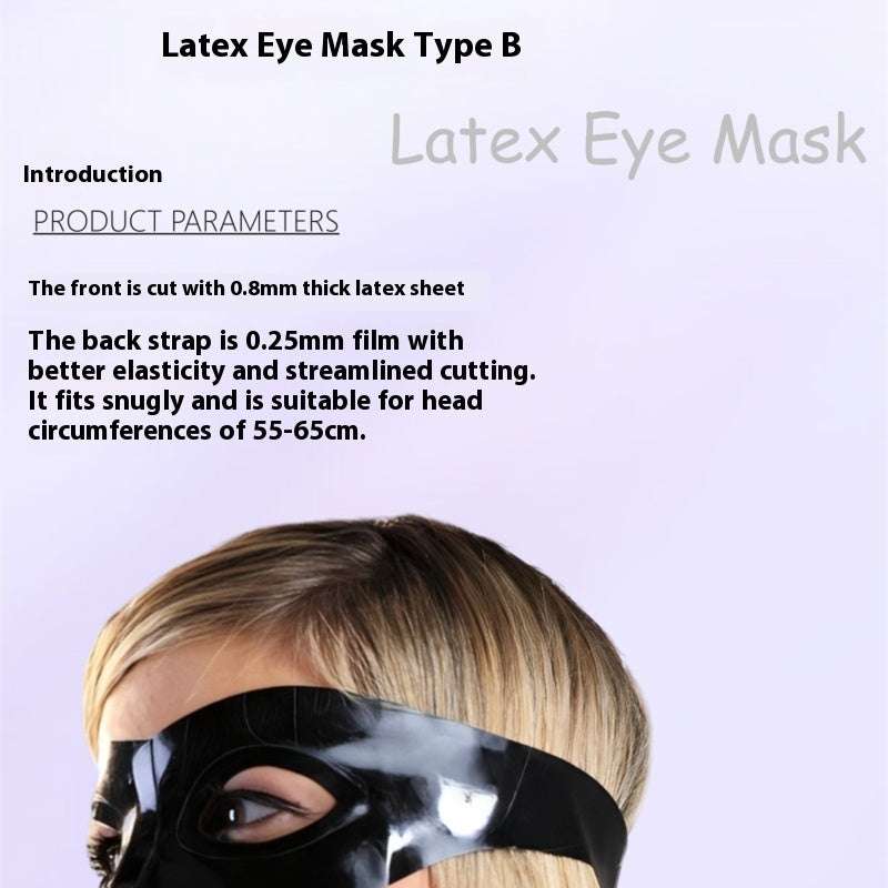 Latex eye mask with Bluetooth speakers for blackout sleep and wireless audio comfort