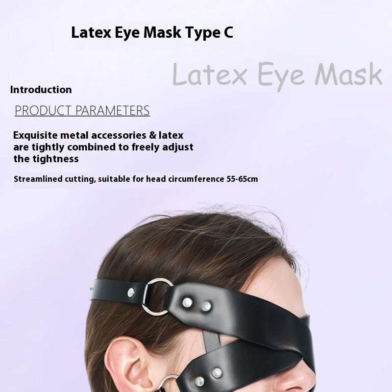 Latex eye mask with Bluetooth speakers for blackout sleep and wireless sound