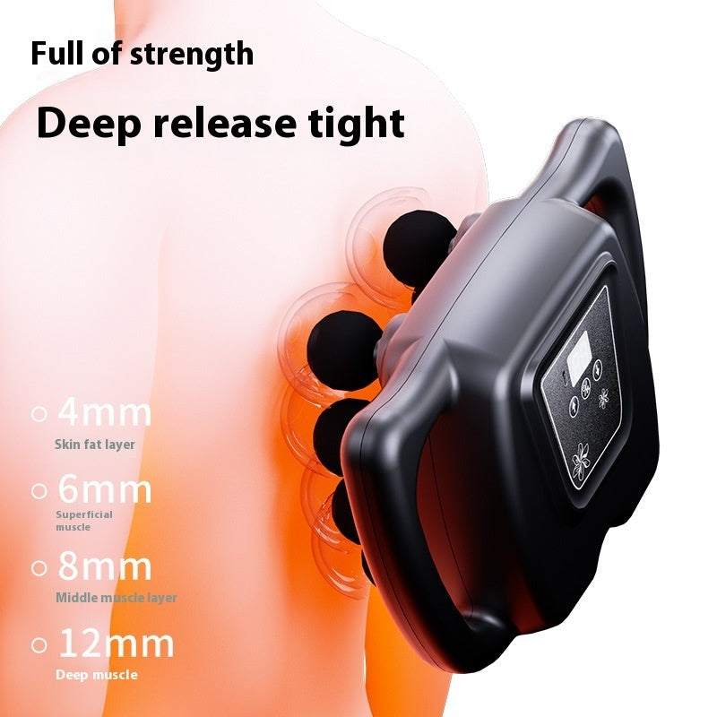 Multi-Head Massage Gun with LED screen, quiet motor, 8 or 16 interchangeable heads for full body deep tissue massage