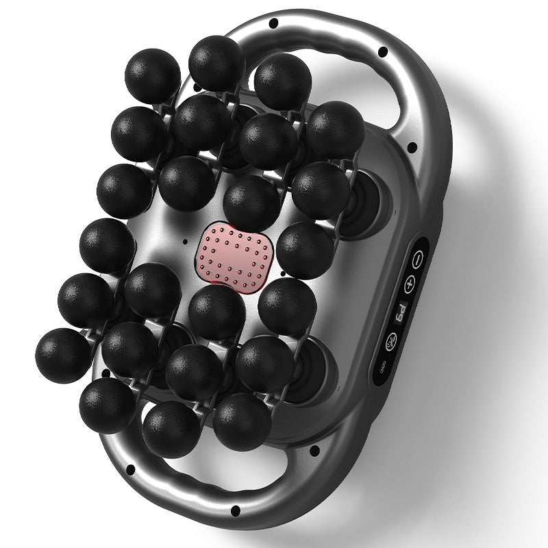 Massage gun with 24 interchangeable heads for deep tissue muscle relaxation and recovery
