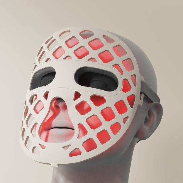 Red Light LED Face Mask for anti-aging, collagen boost, wrinkle reduction, and skin firming therapy